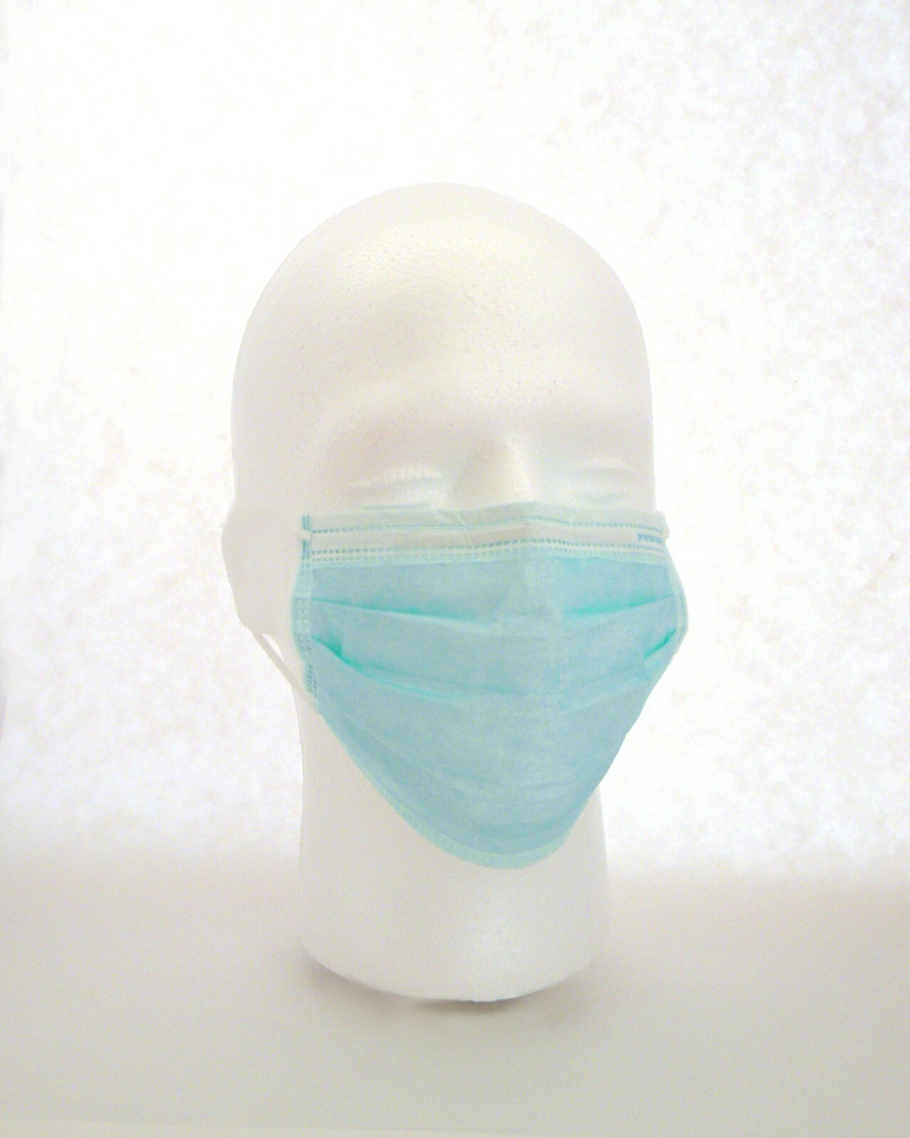 Disposable Face Masks 3 Ply (BFE 99%) Ear-Loop Green color 500 pcs