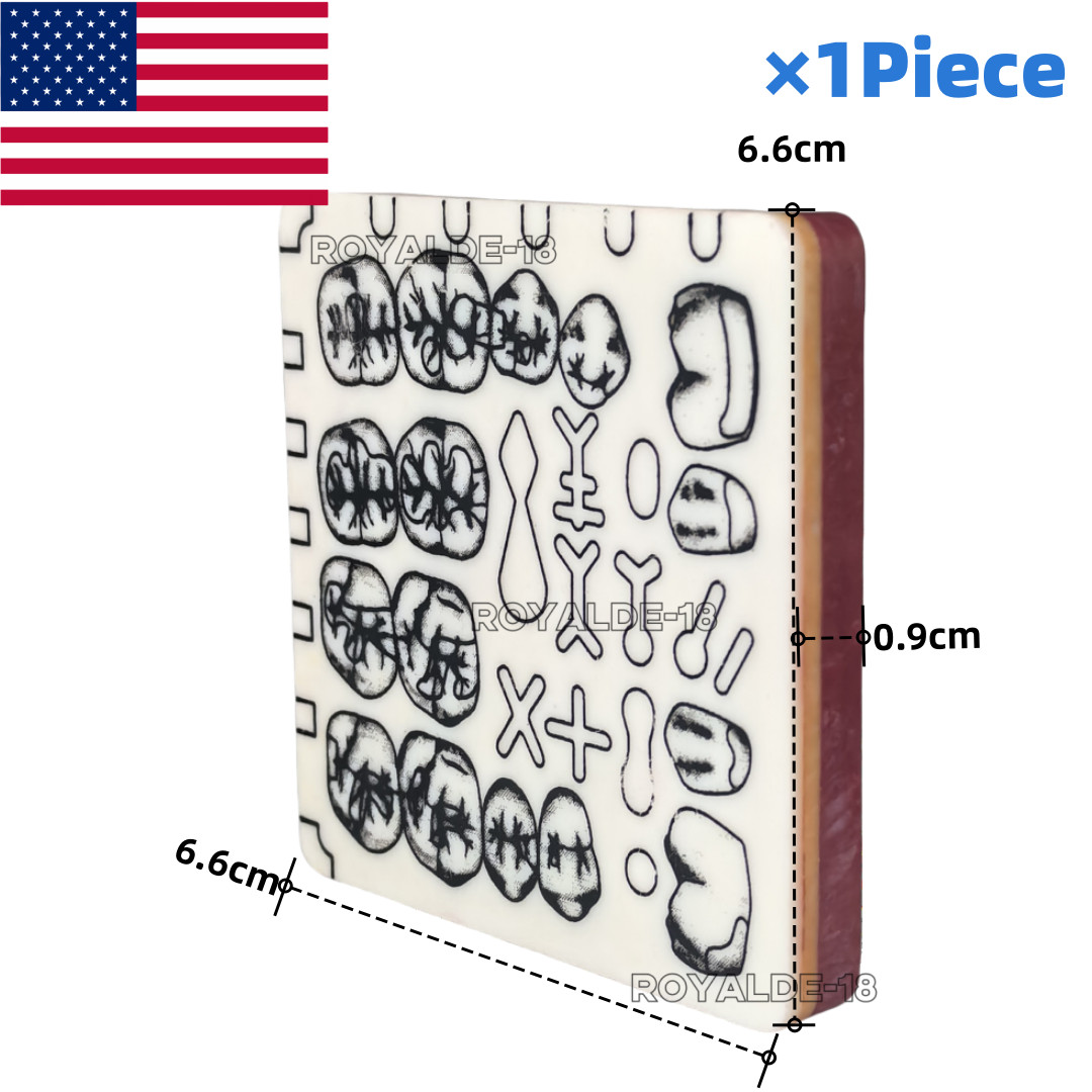 1Pc Dental Cavity Tooth Preparation Blocks Caries Remove Model Student Trainer