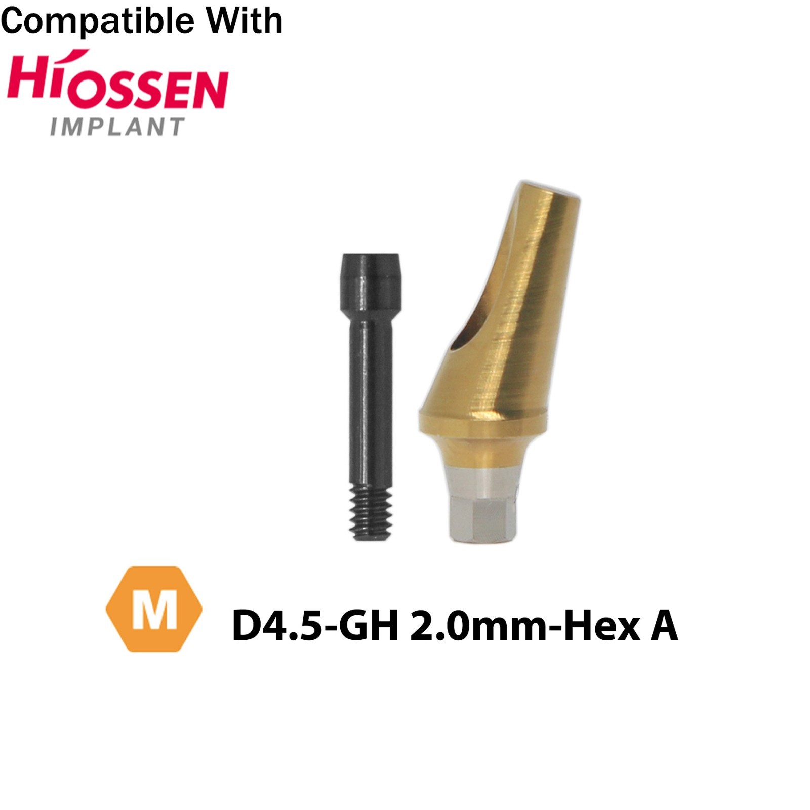 Dental Angled Abutments Compatible with Hiossen Osstem Mini/Regular Ø4.5/5.0mm