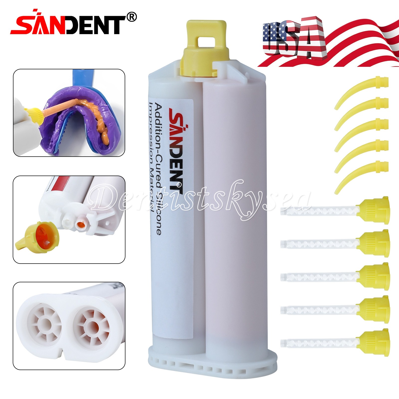 LIGHT MEDIUM HEAVY Body Impression Material Dental VPS FAST SET 50ML Cartridges