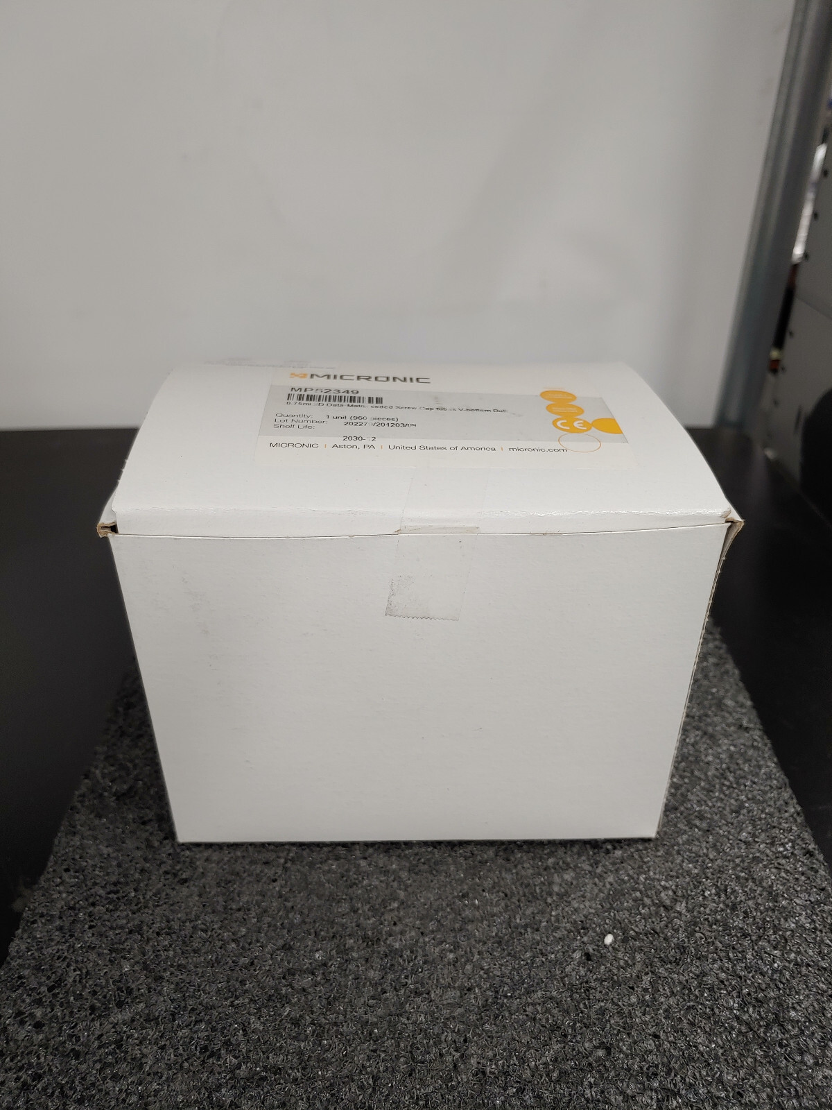 960 Box MICRONIC MP52349 0.75mL 2D Data Matrix Coded Screw Cap Tubes V Bottom