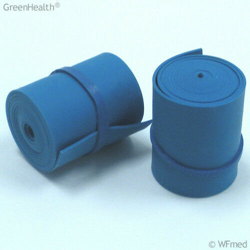 Latex Free Rolled Tourniquets, Blue, 1″x18″ (Pack 10, 100)