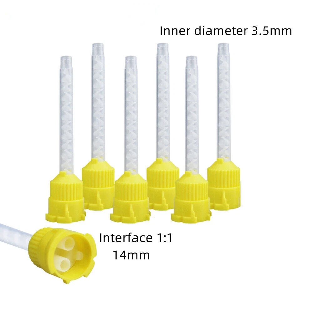 6 Types Dental Disposable Impression Intra Oral Mixing Syringe Material Nozzle