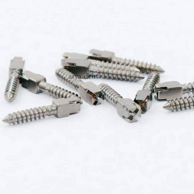Dental Screw Post Completed Kit SS/Gold Plated Titanium Conical Root Canal Pins
