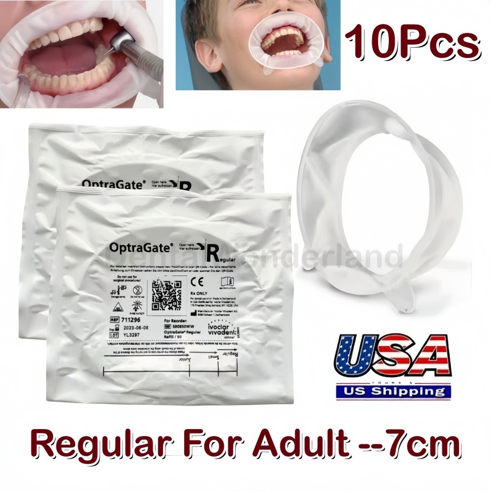 10Pcs Ivoclar Optragate Dental 3D Lip Cheek Retractor Mouth Opener Regular Adult