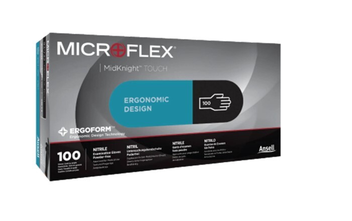 Microflex MidKnight TOUCH Nitrile Gloves
