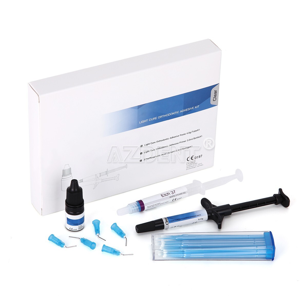 USA Dentex Dental Orthodontic Light Cure Adhesive Kit Bonding For Bracket Braces