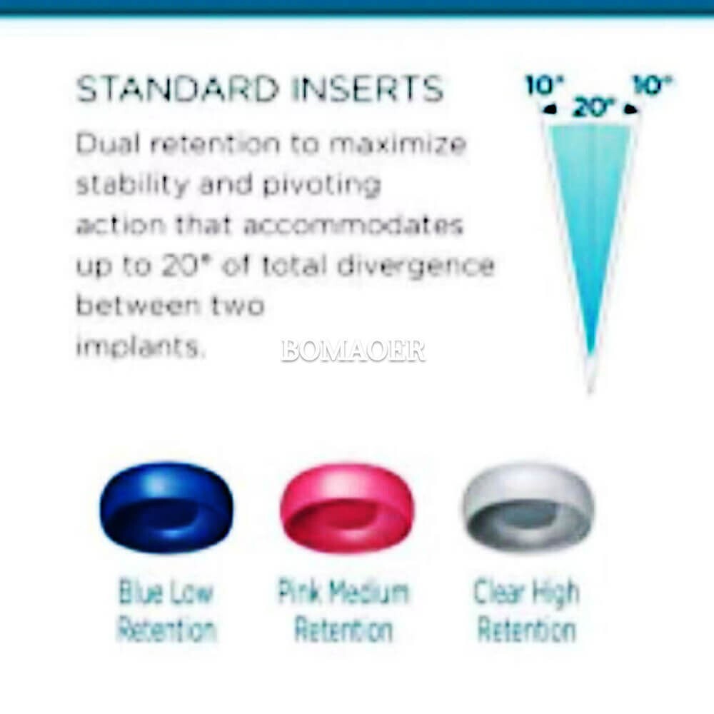Dental Titanium Abutment Kit Metal Caps Assortment Kits 10°-20° For Zest system
