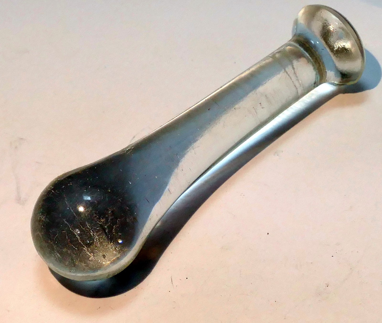 4′ Glass 3 Oz Pestle 105mm Length for grinding