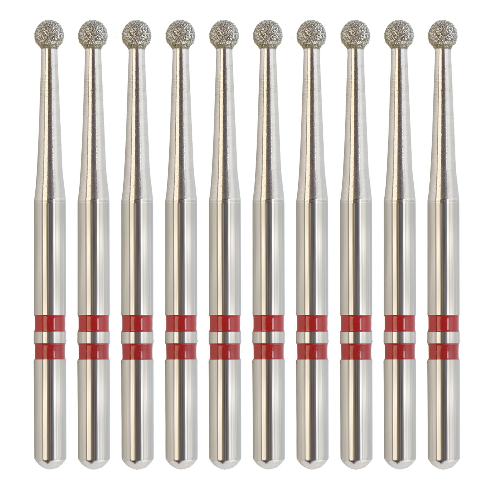 Dental Diamond Burs for Zirconia Cutting Multi-Use Round Fine Grit Z801L/014F FG