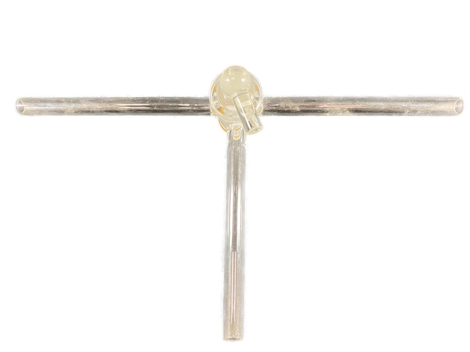 LABORATORY T-Bore Glass Vacuum Stopcock 6mm Straight Bore 300mm Length 13mm O.D.