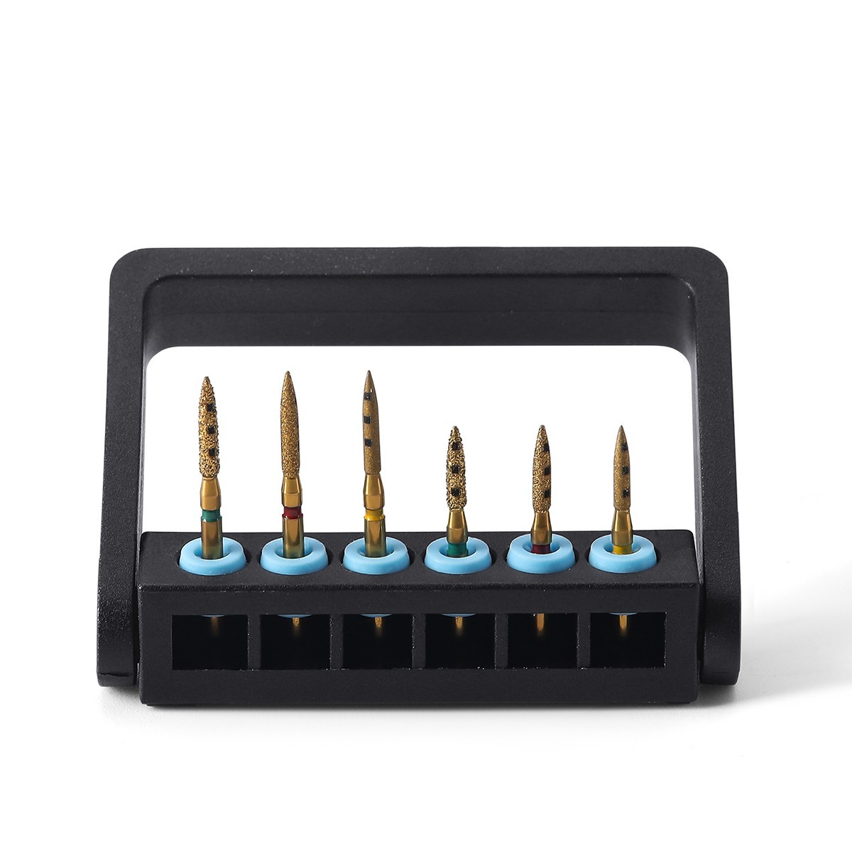 AZDENT Dental BOPT Vertical Preparation Diamond Burs FG 1.6mm Titanium Plating