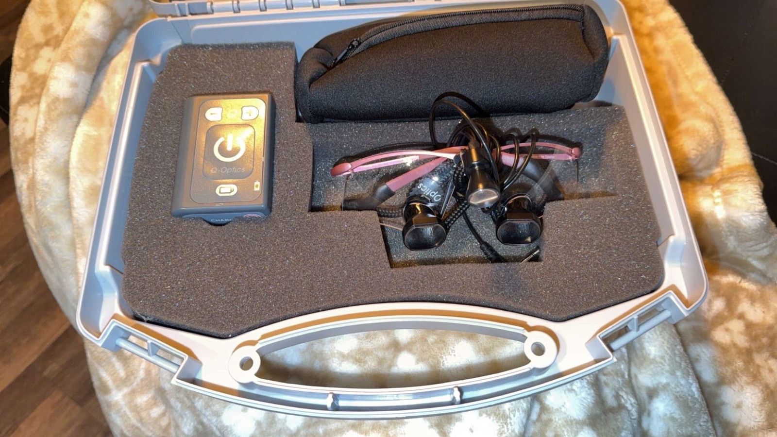 Q-Optics Dental Loupes 2.5 Magnification Pearl Pink