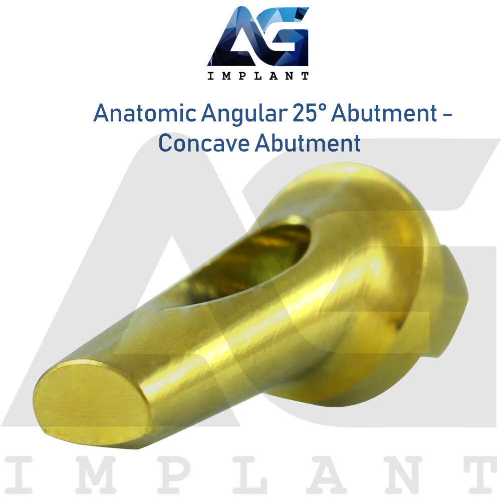 Anatomic Angular Concave Abtment 25° Titanium Int Hex 2.42