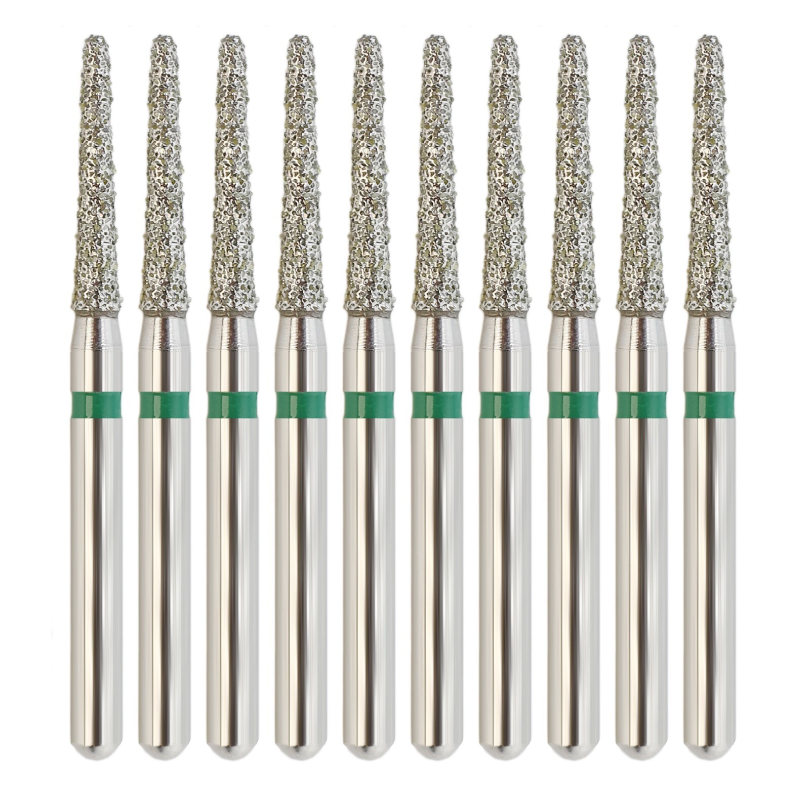 Dental Burs Diamond FG 856/014C Round End Taper Coarse Grit Green Friction Grip