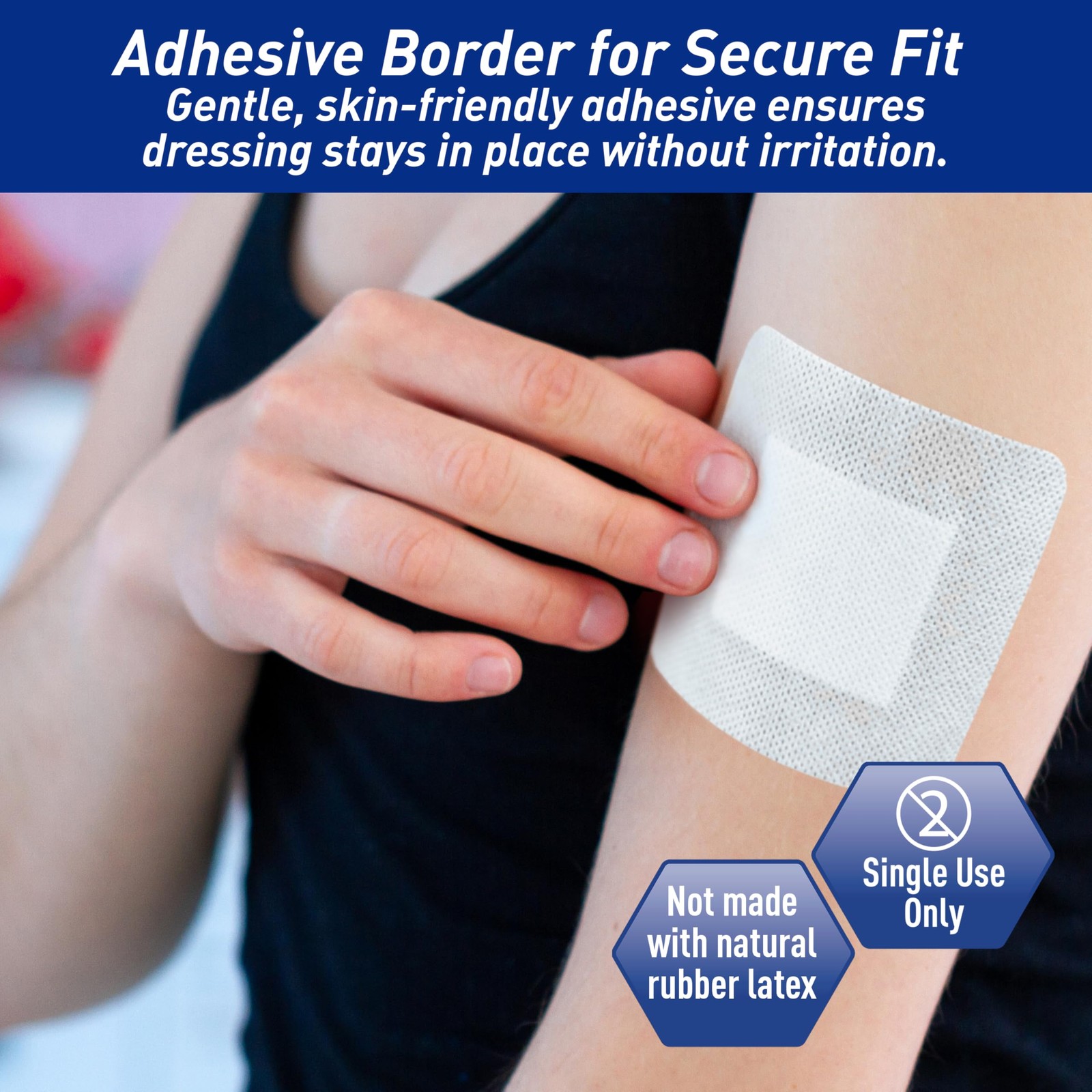MED Pride Bordered Gauze-Island Dressing 4” x 4”| 25 Individually x