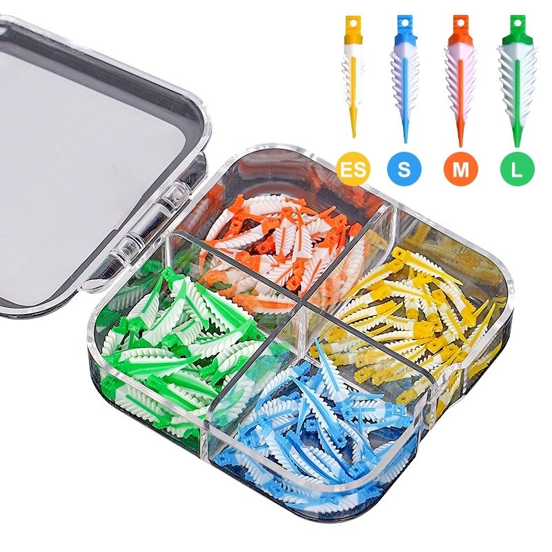Mixed Disposable Plastic Wave Shape Dental Tooth Gap Composite Interdental Wedge