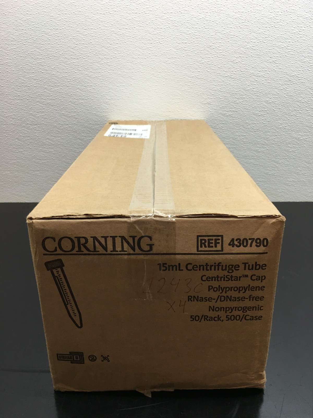 Corning REF 430790 Centrifuge Tubes Rack Packed W CentriStar Cap 15mL Case