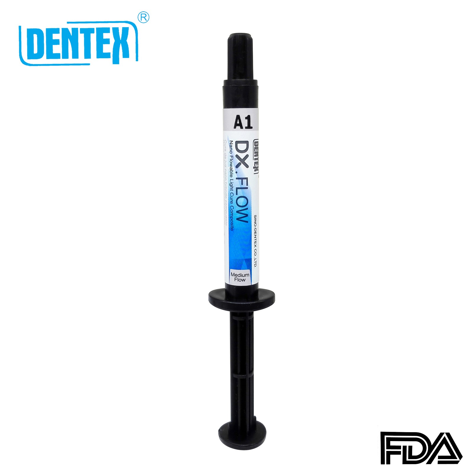 Dental DENTEX Medium Flow DX.FLOW Flowable Light Cure Resin Free Ship