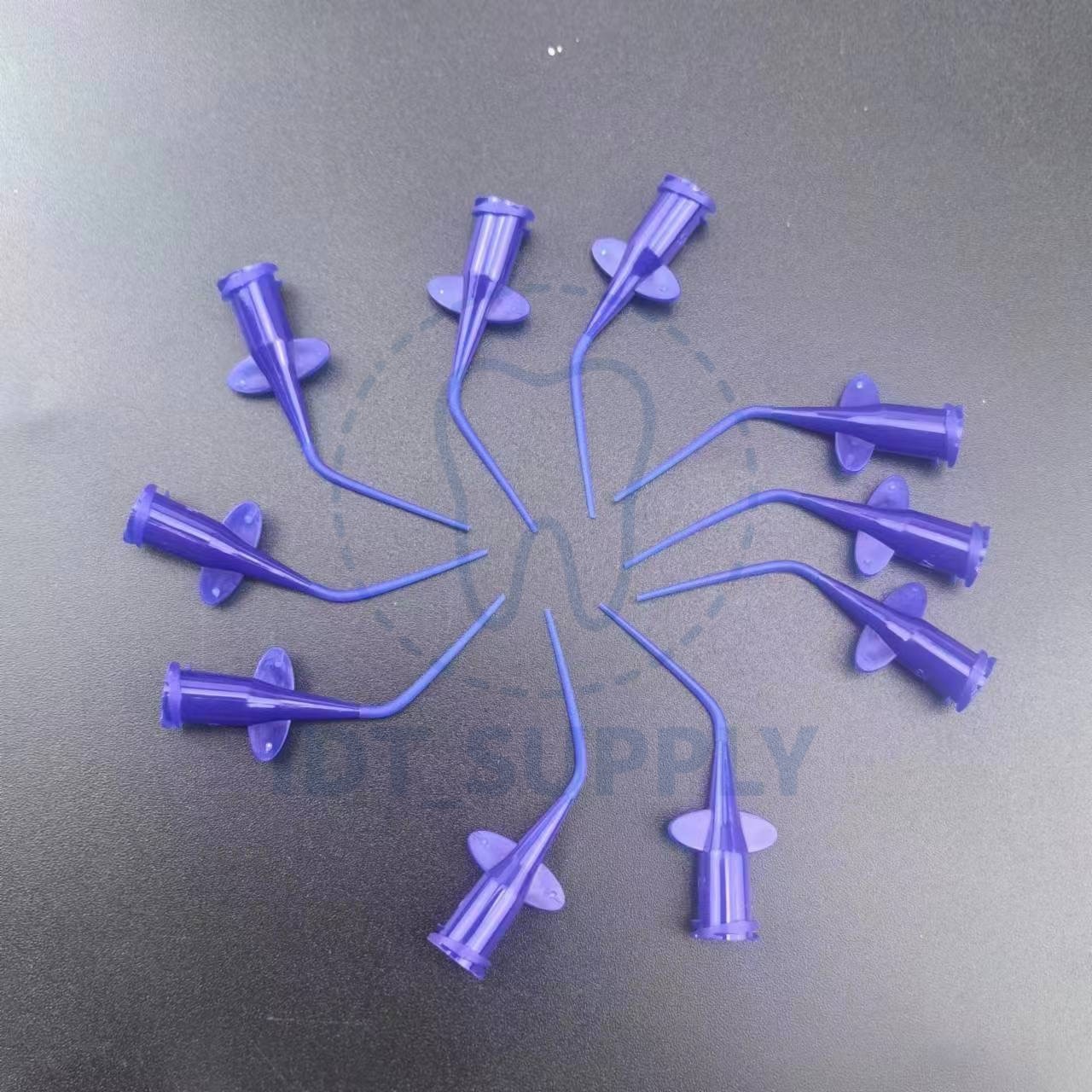 Dental Root Canal Irrigation Tips 100 Pcs Butterfly Needle 0.25mm 0.35mm Blue Wh