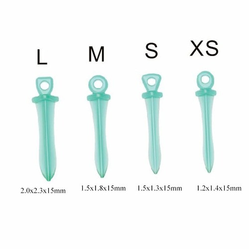 120 Pcs Dental Matrices Large/Middle/Small/X-Small Plastic Interdental Wedges