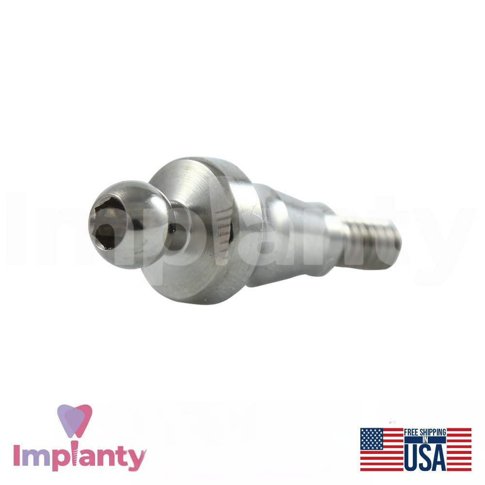 5x Dental Straight Ball Attachment Conical Connection NP 2.25mm Fixture System