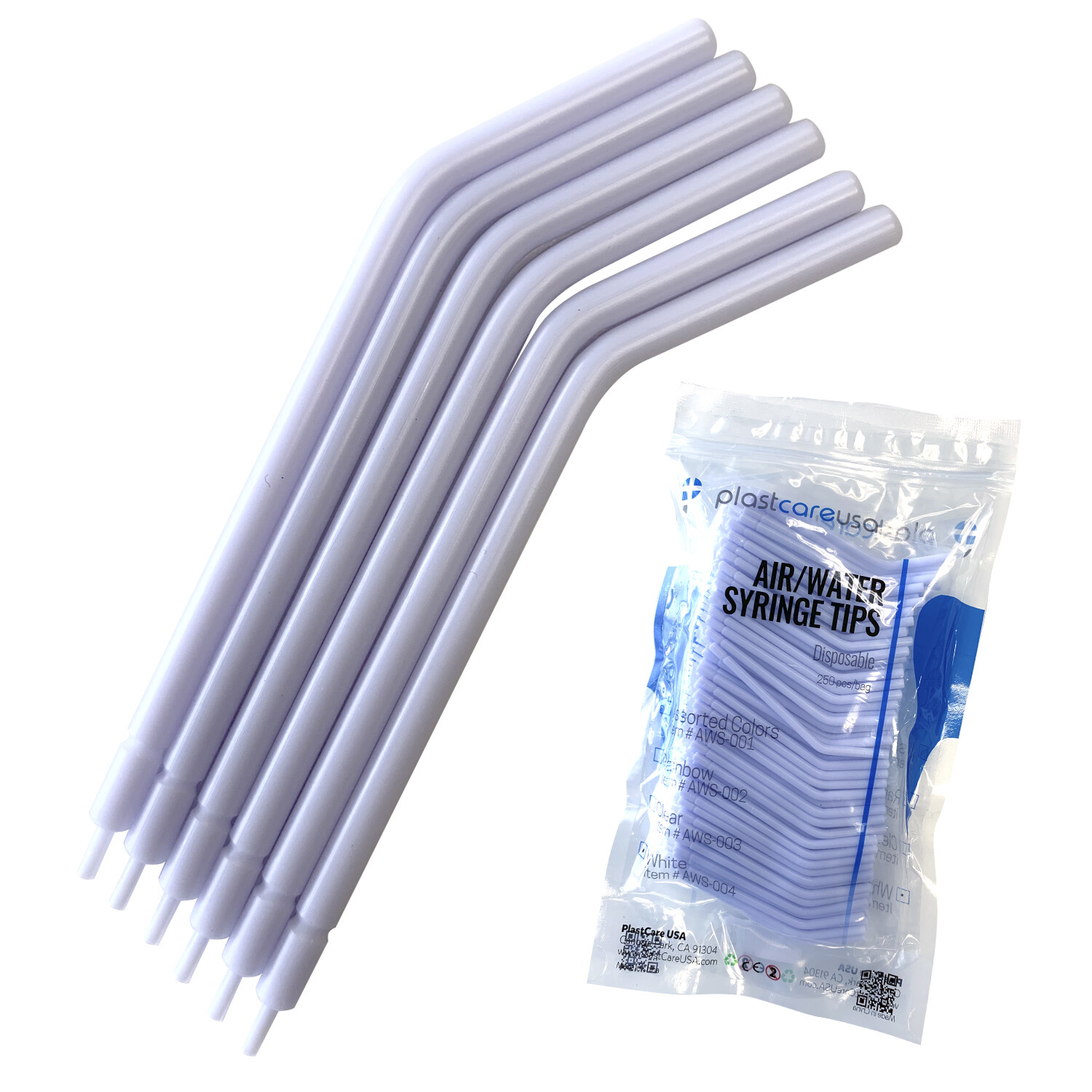 4000 White Air Water Syringe Tips Suction Dental Disposable (16 Bags of 250)