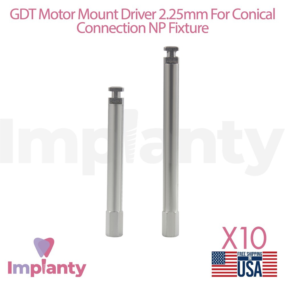10x GDT Motor Mount Driver 2.25mm For Conical Connection Narrow Platform (NP)