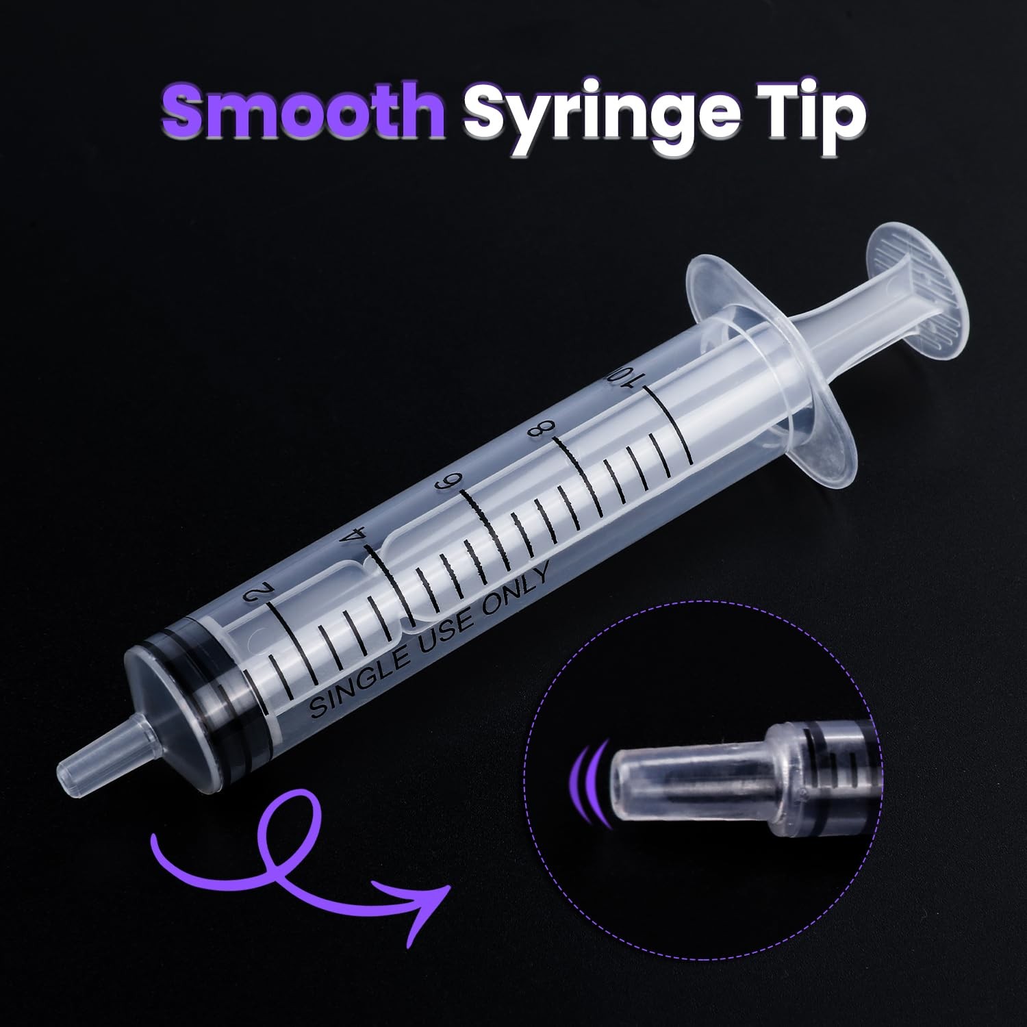 30 PCS 10ml Oral Syringe With Cap, Plastic Syringes without transparent