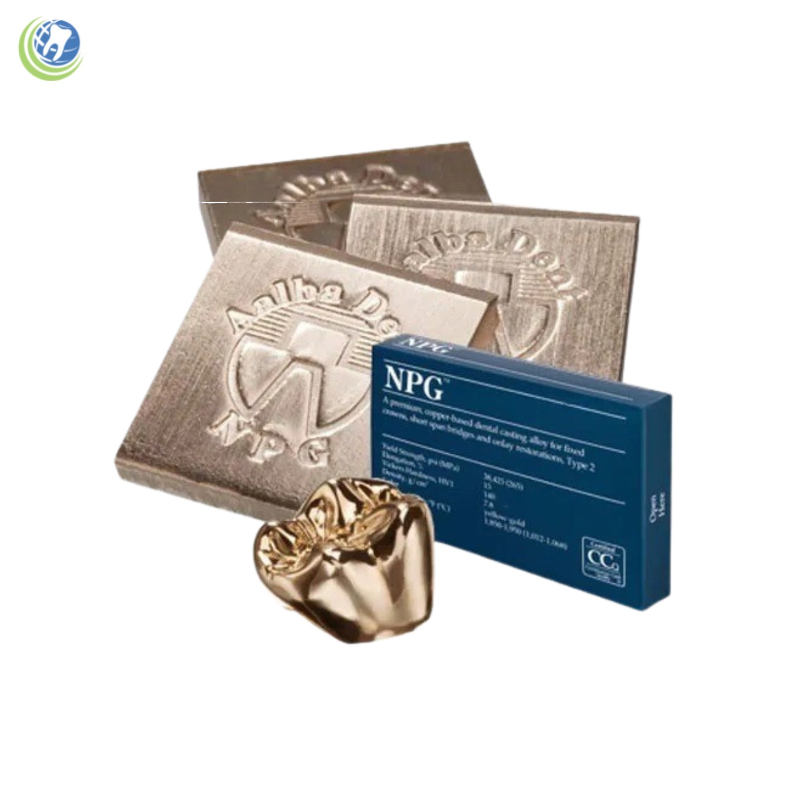Dental Laboratory NPG Non-Precious Casting Alloy Type 2 – Crowns Bridges Onlays