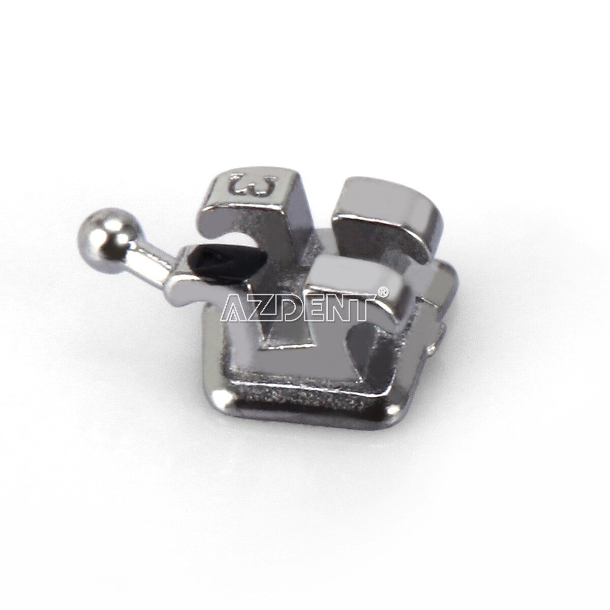 AZDENT Dental Orthodontic Monoblock Metal Brackets Braces Mini MBT 022 3-4-5Hook