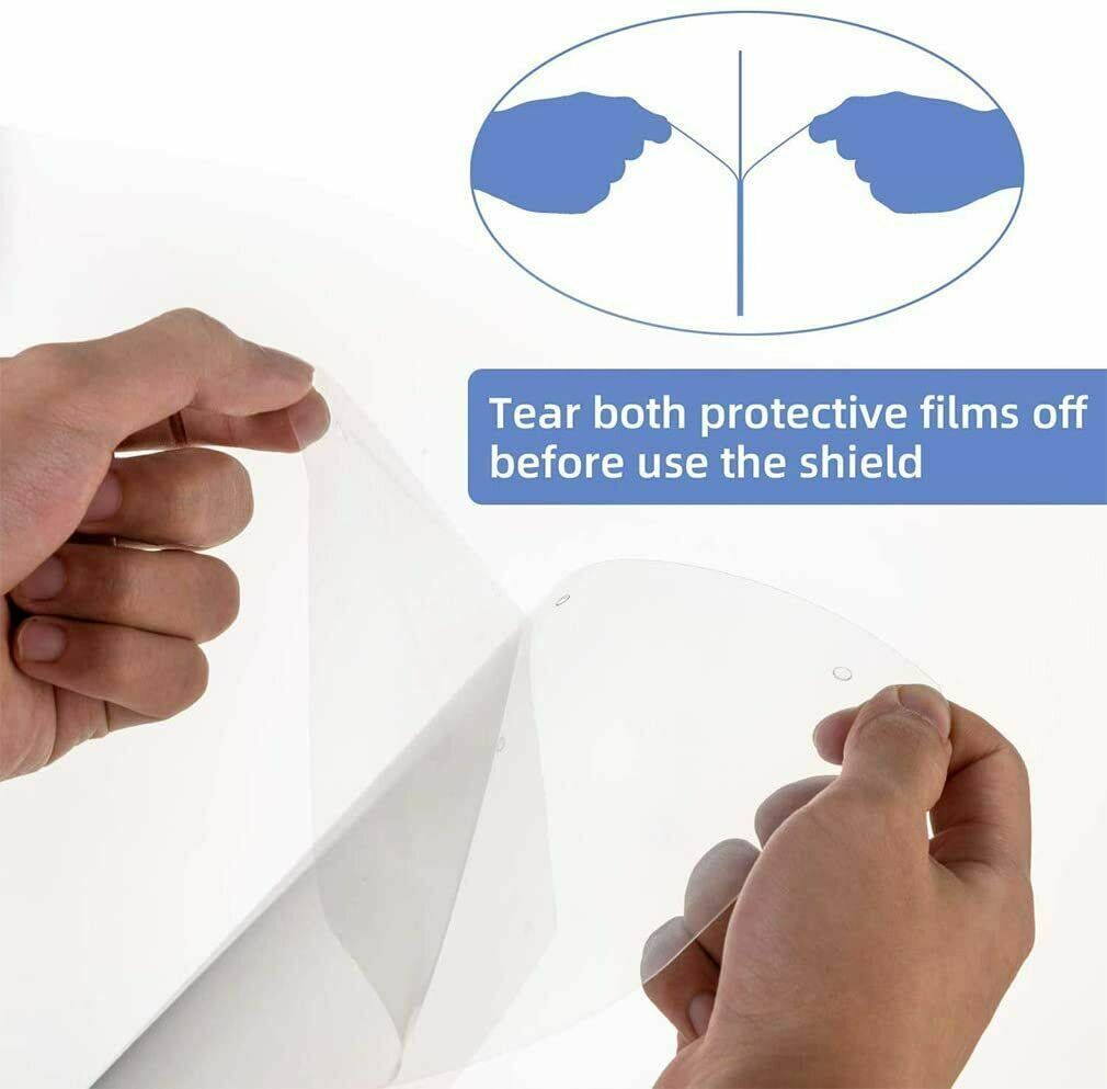 Safety Full Face Shield Clear Protector Work Industry Dental Anti-Fog – 1 Pc/ORD