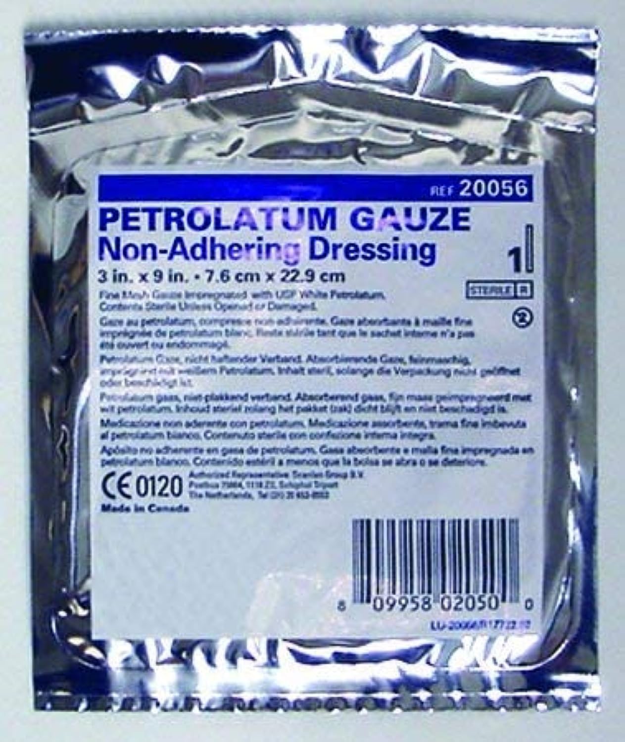 McKesson Performance Petrolatum Impregnated Gauze 3 × 9 Inch (Box of 12)
