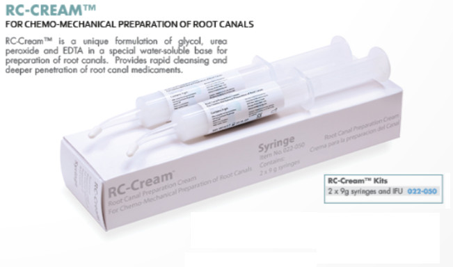 Prime Dent RC Cream Kit for Prep for Root Canal 2 – 9 Gram Syringes Mfg# 022-050