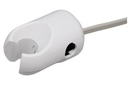 DCI Holder, L/R, Auto HP, Molded, Normally Closed, White w/Sterling Tubing