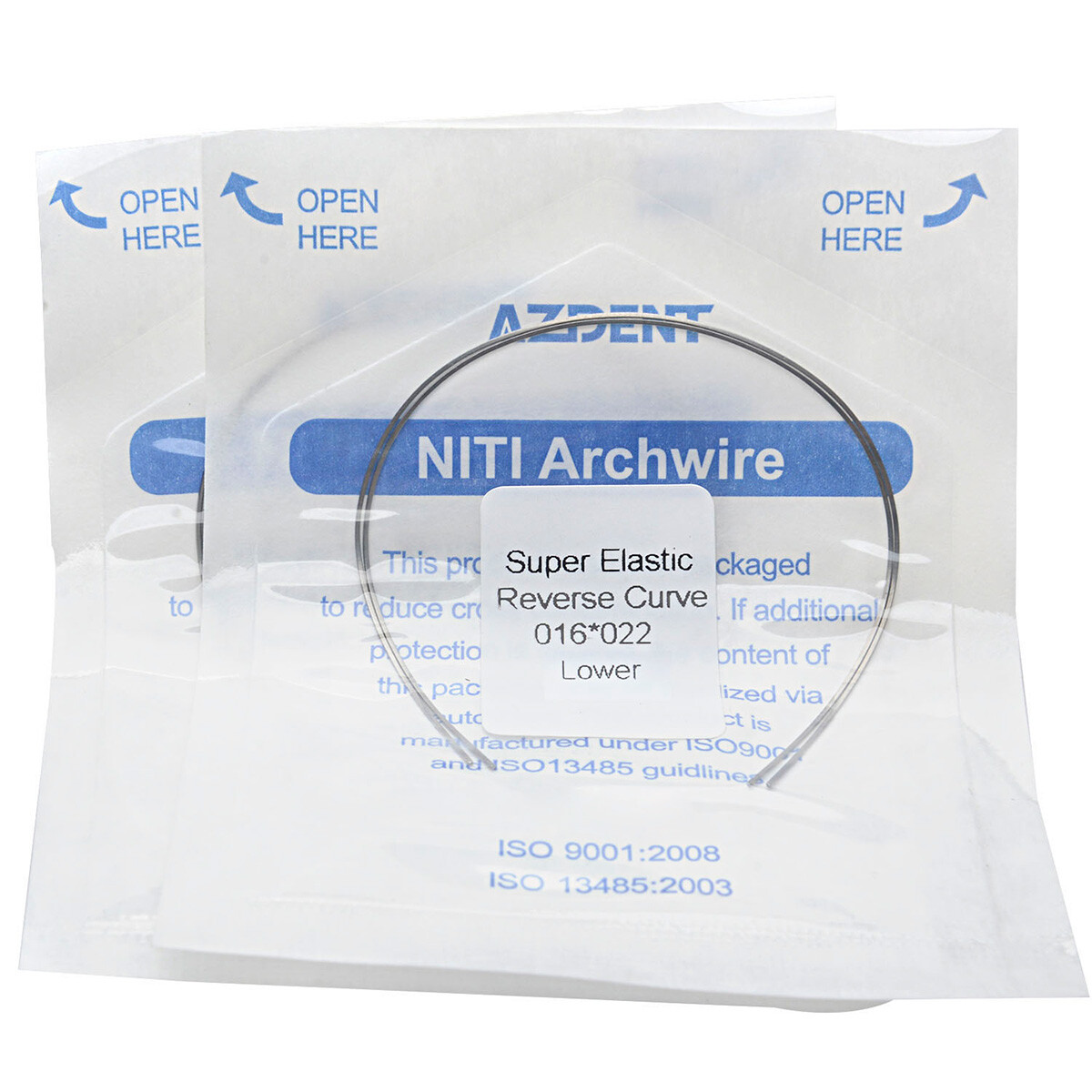 Dental Ortho Elastic NITI Reverse Curve Rectangular ArchWire Normal/True form