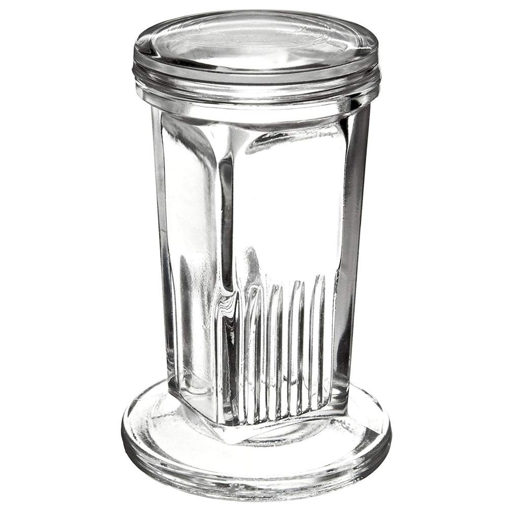 Coplin Staining Jar, 5-Slide Capacity, Glass Lid, 60ml, Karter Scientific 214I4
