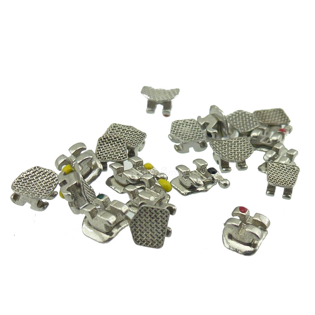 5packs Orthodontic Brackets Braces Dental Brackets Roth Mbt 345 With Hook 022