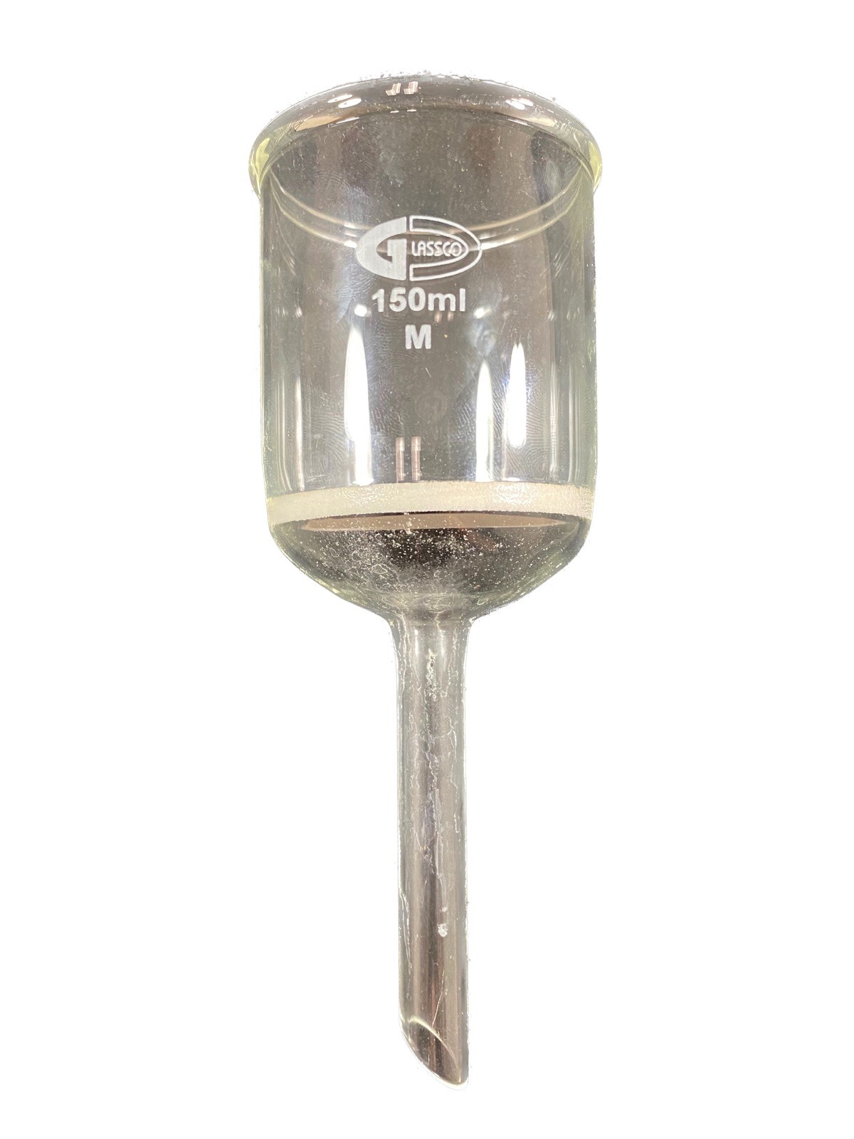 GLASSCO Glass 150mL 60mm Disc Dia. Medium Frit Buchner Filter Funnel 256.M00.03B