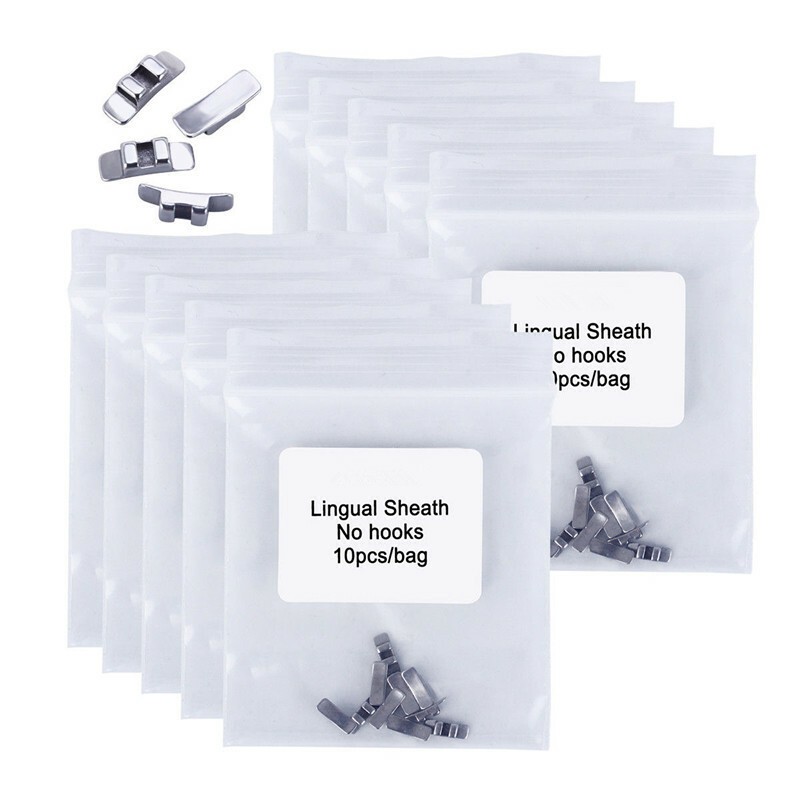 Dental Orthodontic Accessory Lingual Sheath With Hook Or Left / Right/ NO Hook