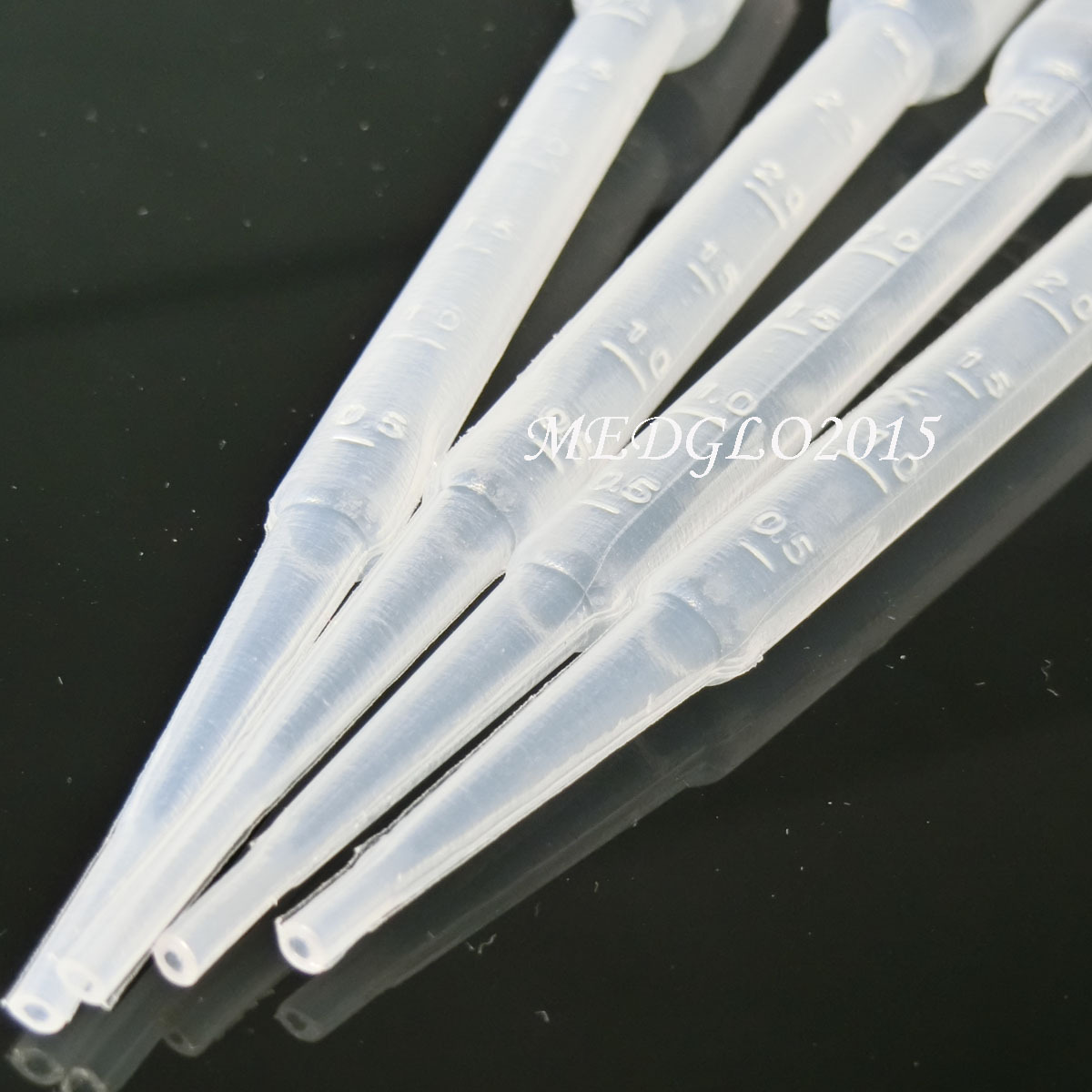 100x Plastic Disposable Transfer Pipettes 155mm Pipets Eye Droppers 3ml