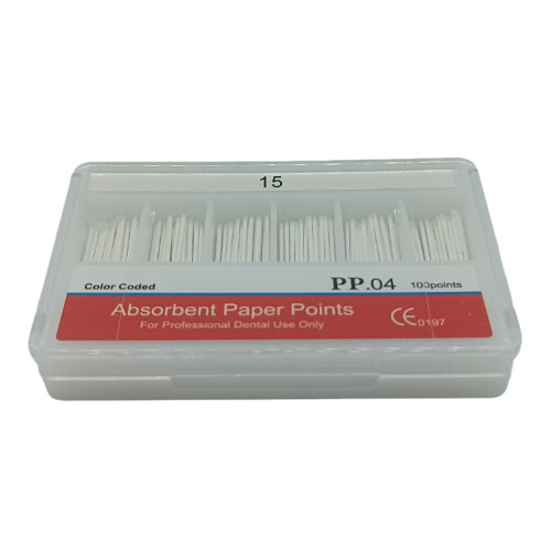 Dental Root Endodontics Absorbent Paper Point Taper 0.04 15-40# Disposable