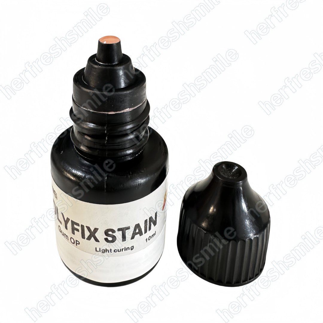 Dental Polyfix Stain Light Cure 3D Printed Denture Staining Composite Resin 10ml