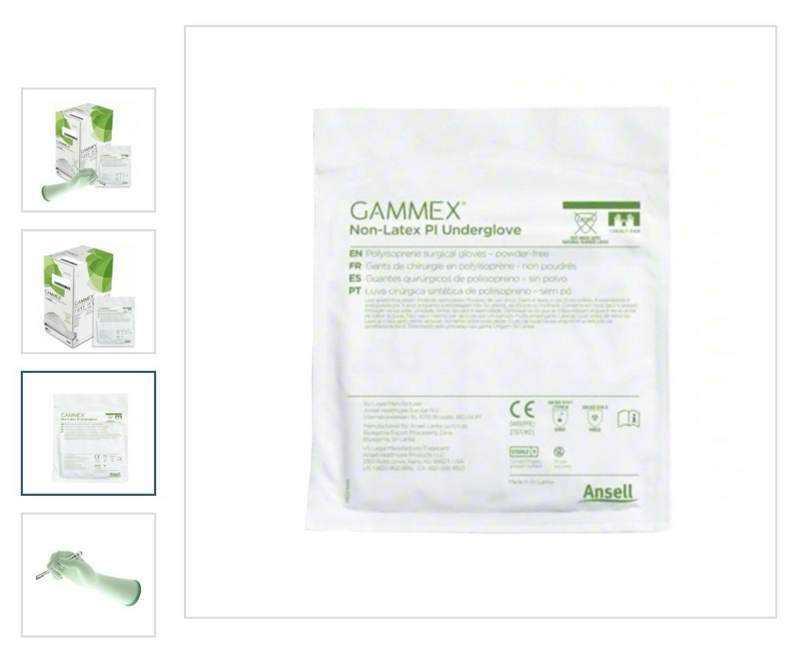 Surgical Underglove GAMMEX Non-Latex PI Underglove Size 7 Sterile Polyisoprene