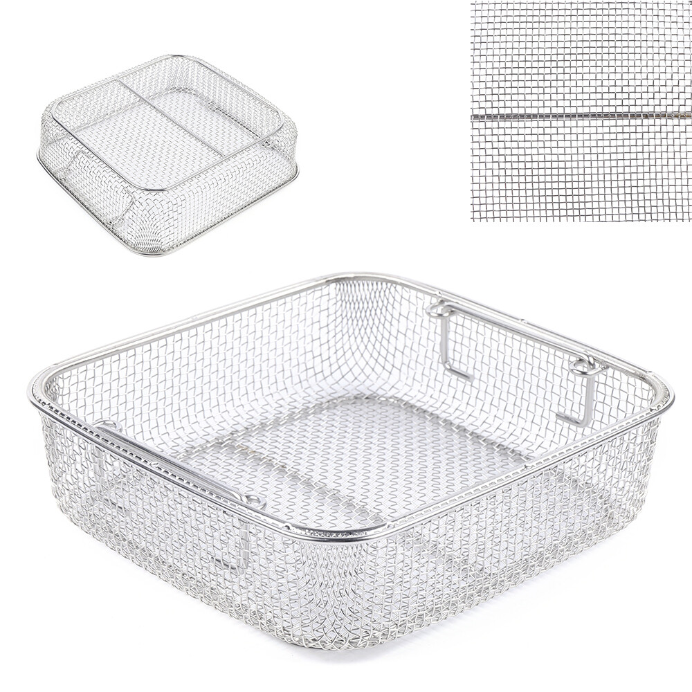 Mesh Tray Wire Basket Sterilization Cleaning Tray Surgical Holding Instruments
