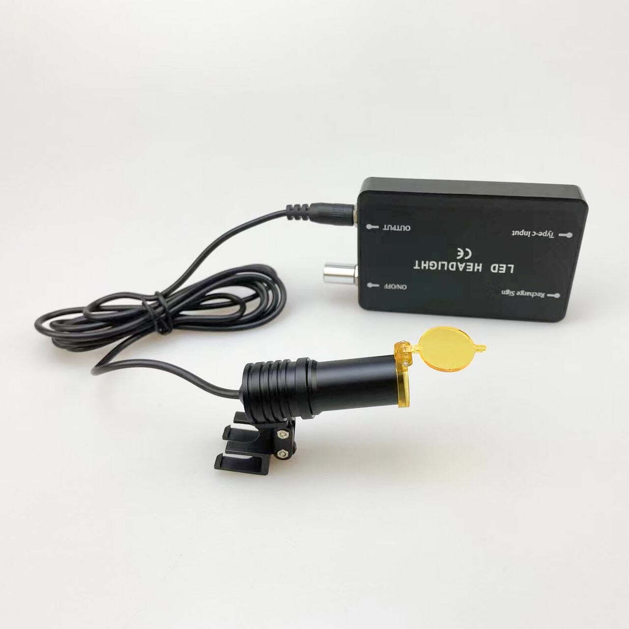 Dental 5W LED HeadLight with Glasses Clip Lamp Shade Rechargeable Battery Type-C