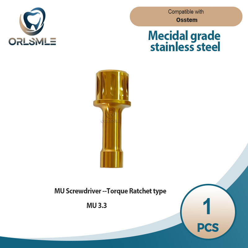 Dental Multi Unit Screwdriver Ratchet Key for MU Straight Abutment fit Osstem