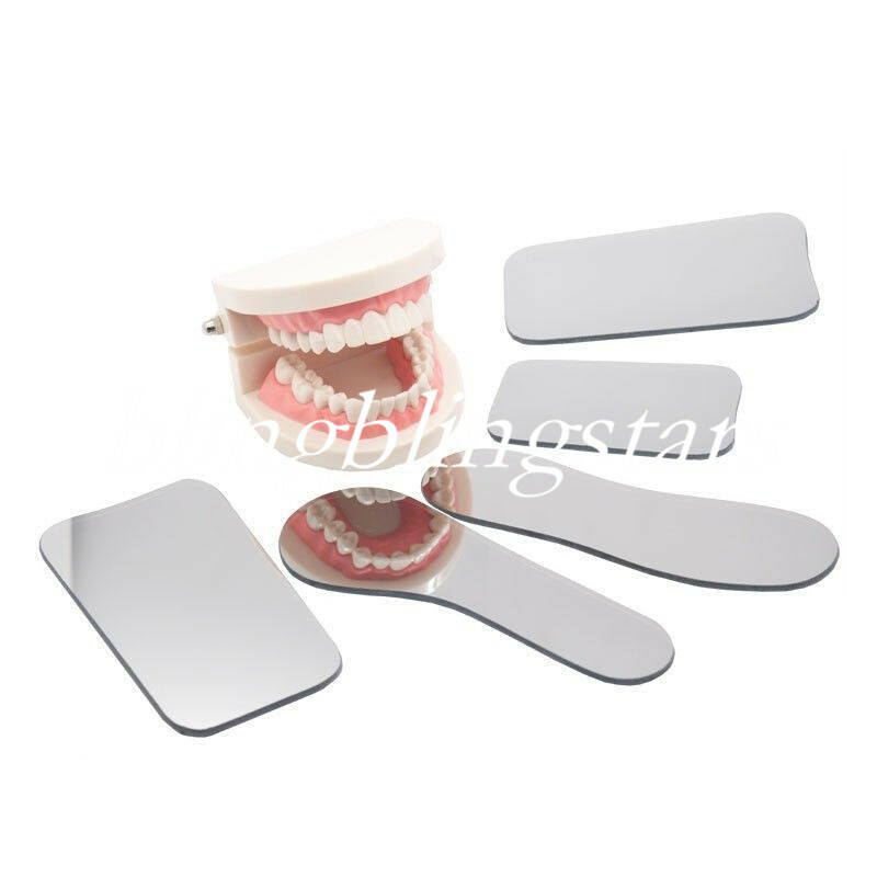 1 Set Dental Orthodontic Occlusal Photographic Mirror Glass Double Sides 5 Pcs