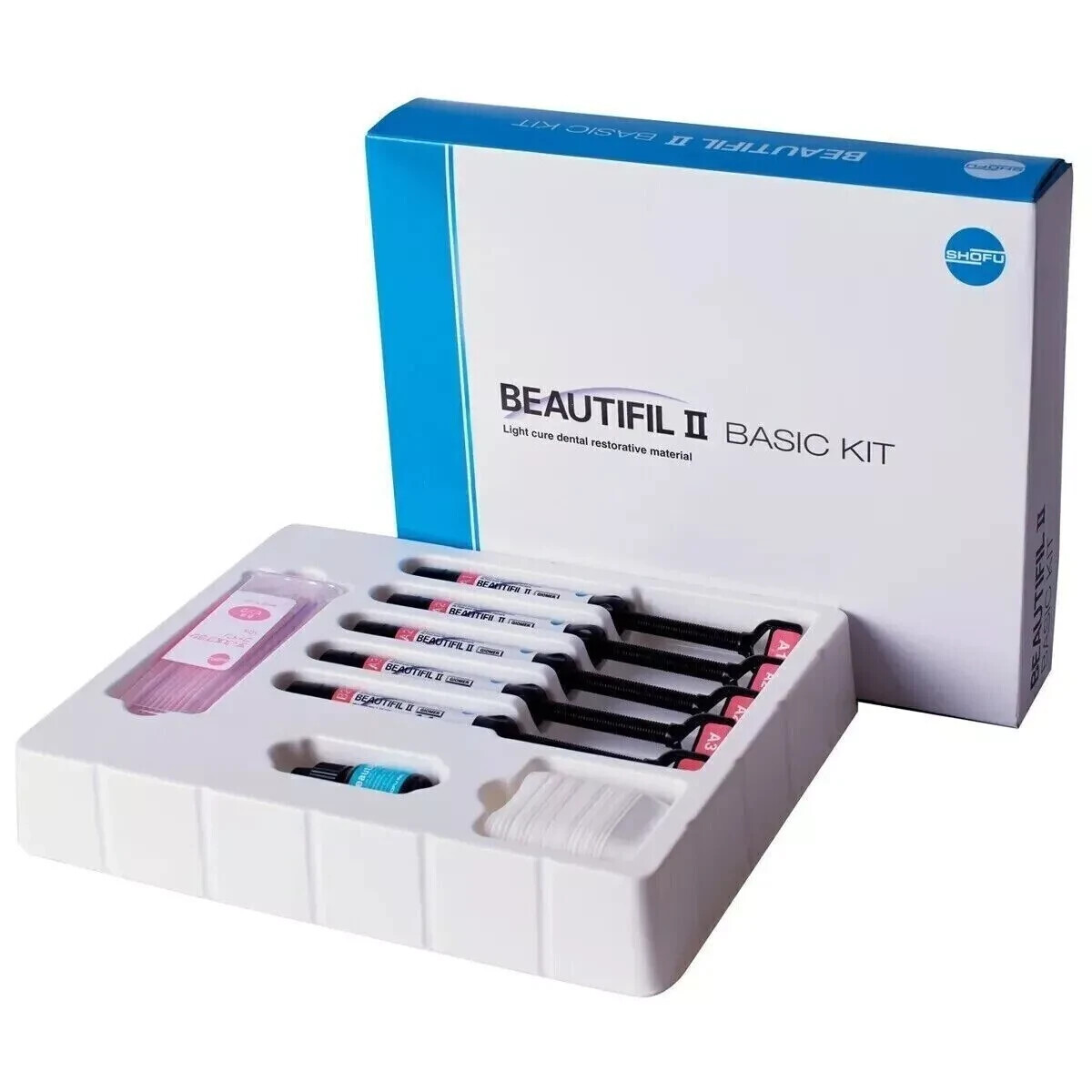 Shofu Beautifil Basic Kit Nano Universal 5 Syr 4gm each And Bond 6ml Dental