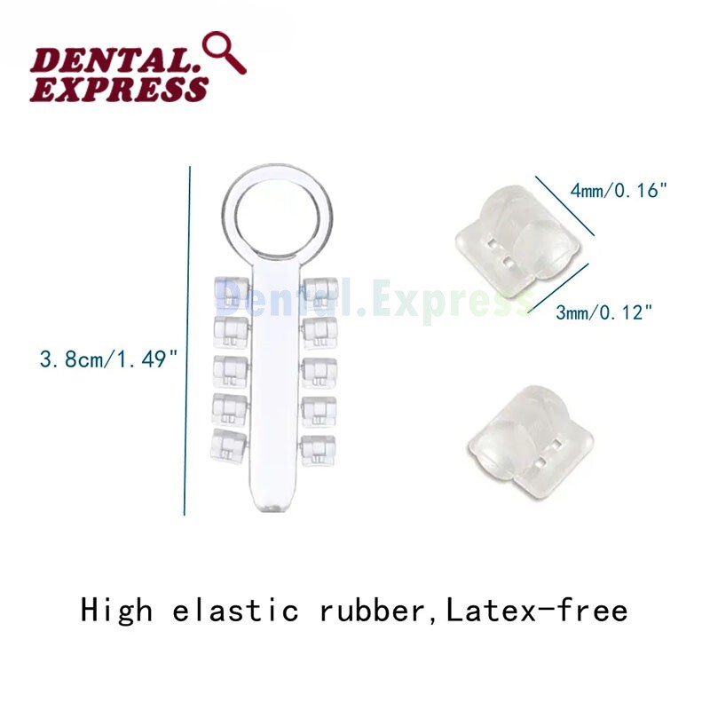 Dental Clear Orthodontic Rotation Wedges Elastic Rotary Torsion Pad for Brackets